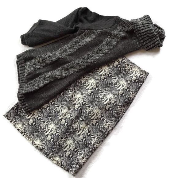 Katherine Barclay Montreal Snakeskin Pencil Skirt - Picture 2 of 6